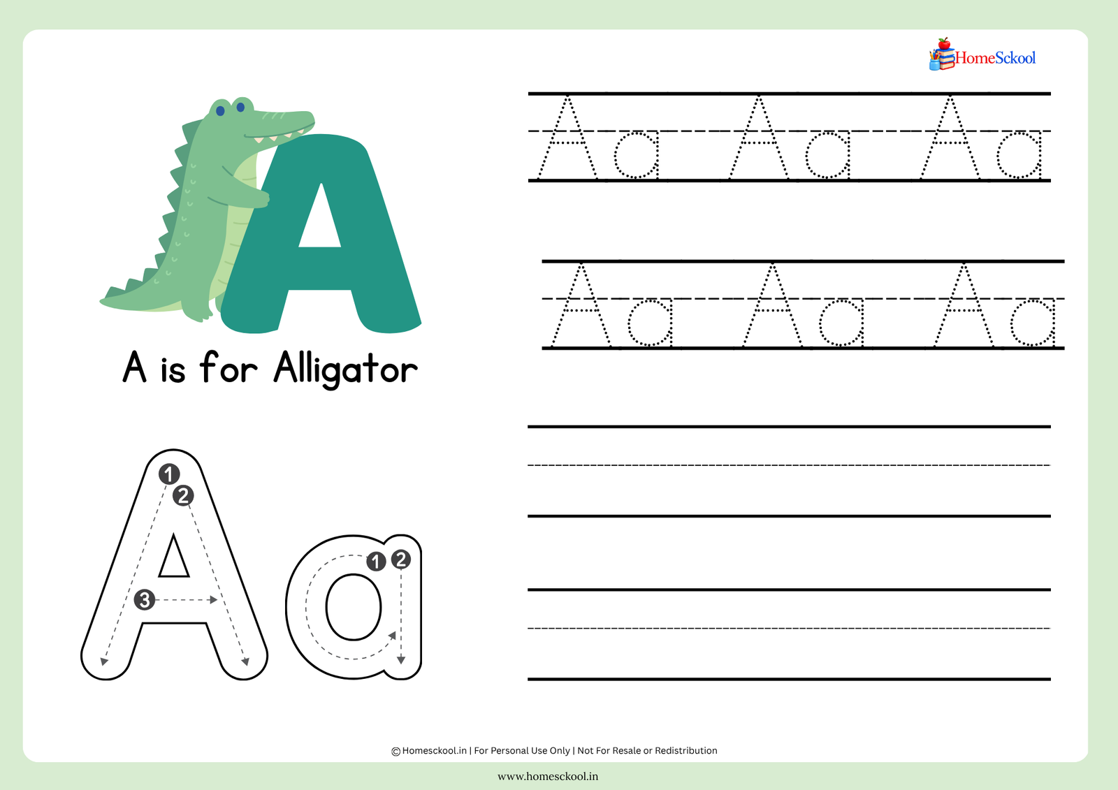 Alphabet Tracing Workbook A–Z (Printable PDF) - Image 2