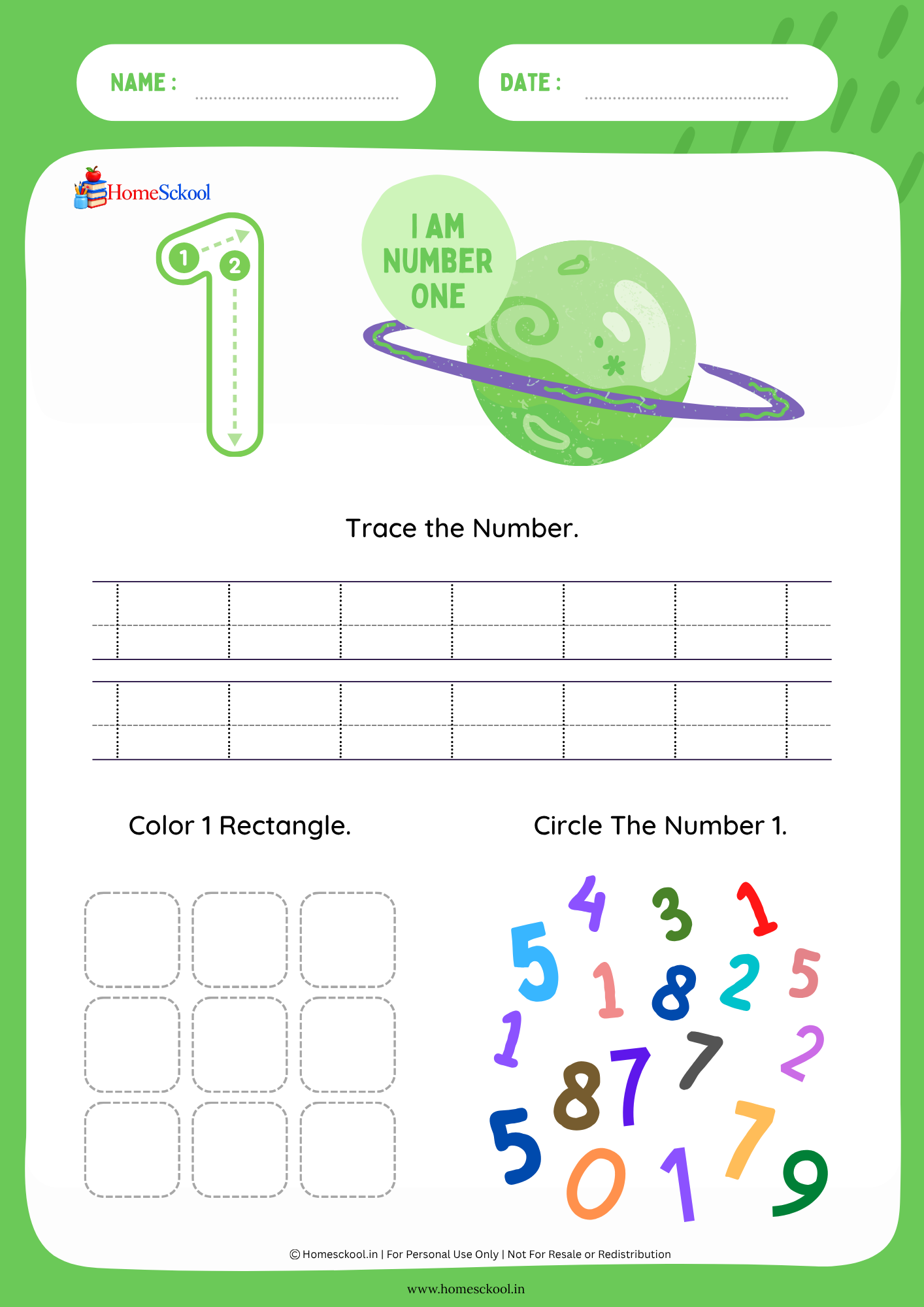 Number Tracing Workbook 1–9 (Printable PDF) - Image 2