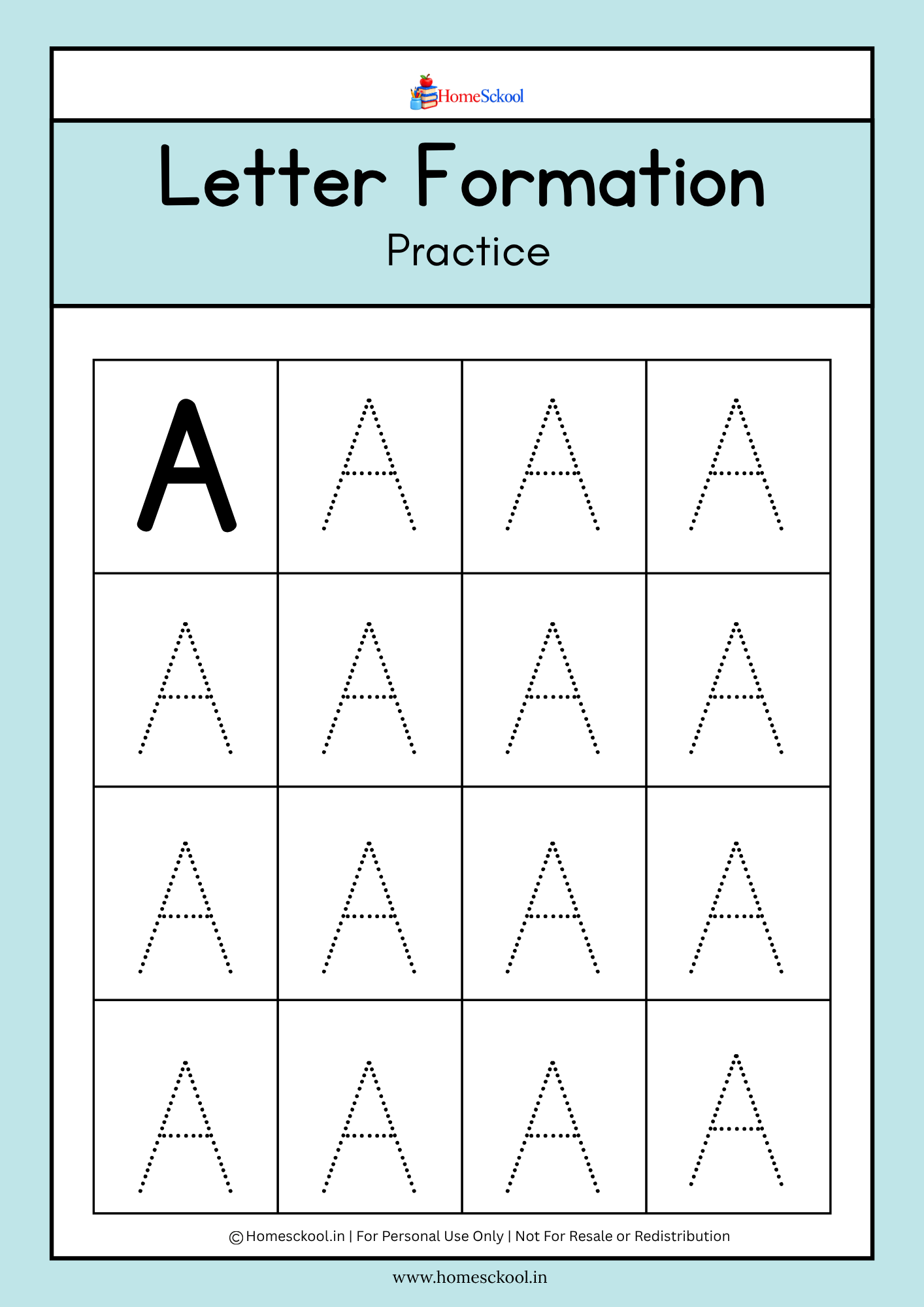 Animal Alphabet Uppercase Tracing Workbook (Printable PDF) - Image 3