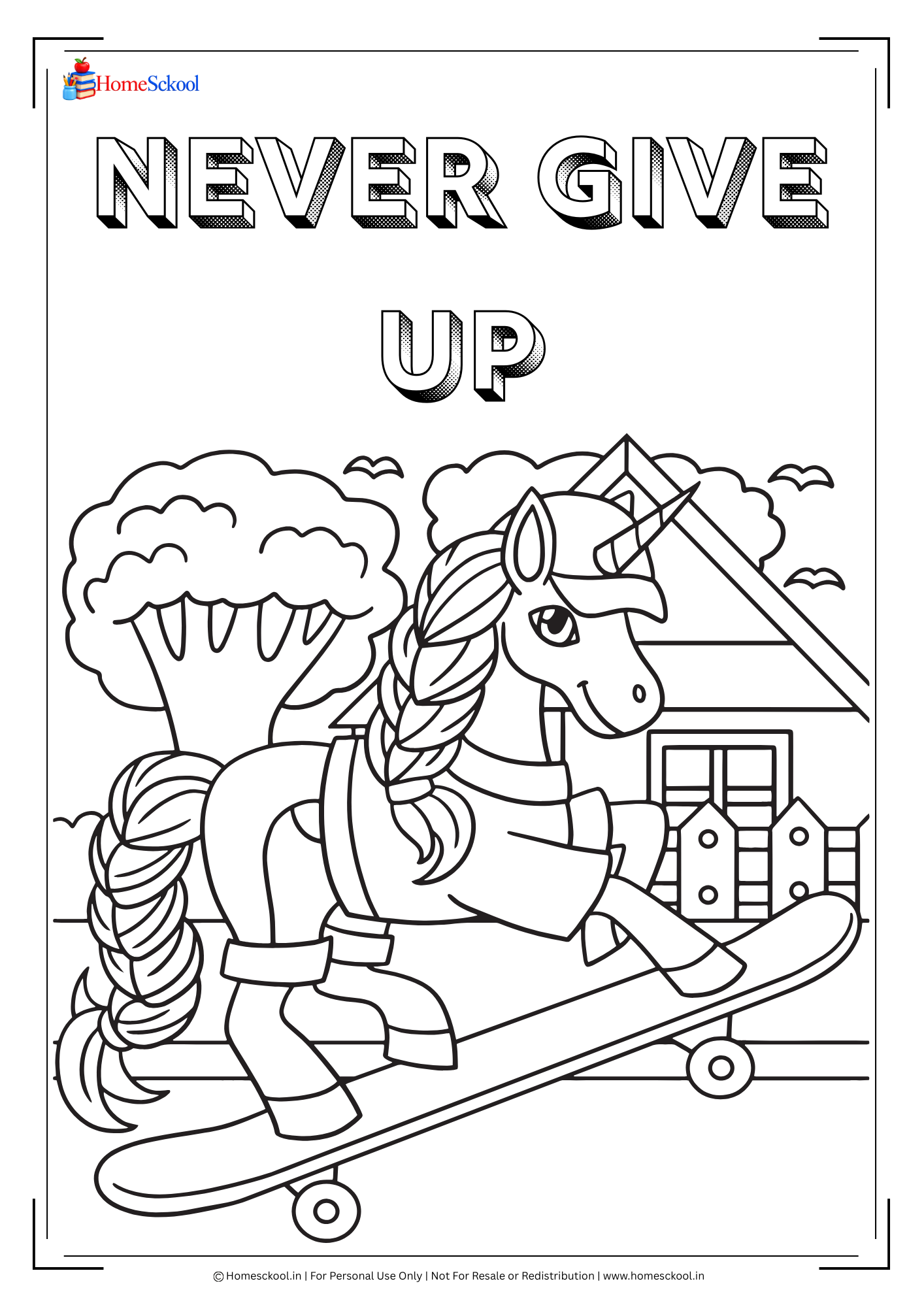 Unicorn Quotes Coloring Book (Printable PDF) - Image 4
