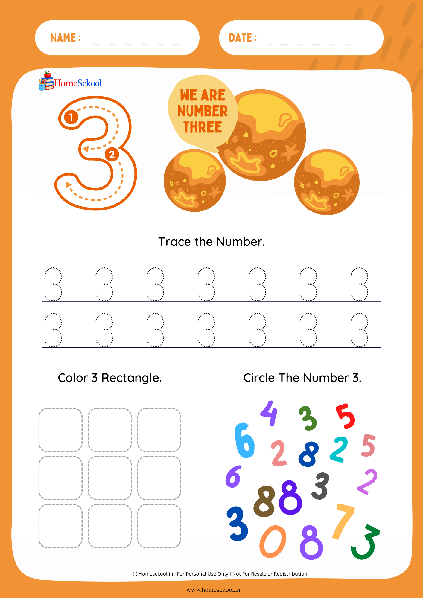 Number Tracing Workbook 1–9 (Printable PDF) - Image 3
