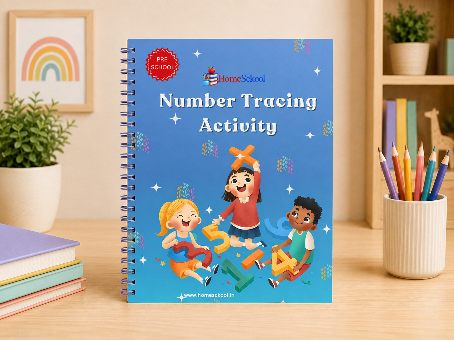 Number Tracing Workbook 1–9 (Printable PDF)