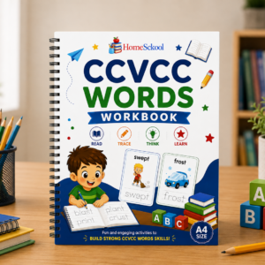 CCVCC Phonics Workbook for Kindergarten (Printable PDF)