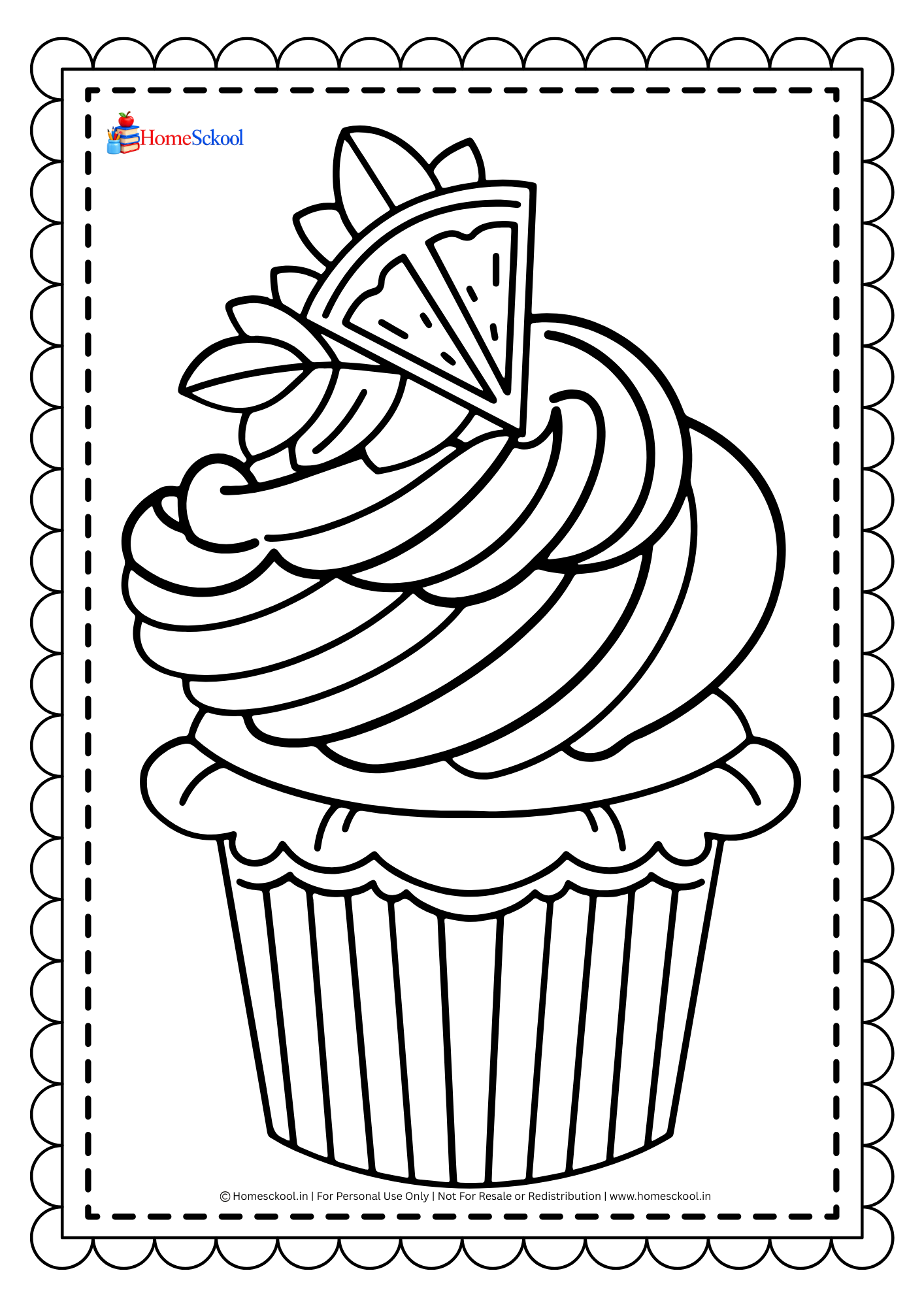 Birthday Cupcake Coloring Book (Printable PDF) - Image 4