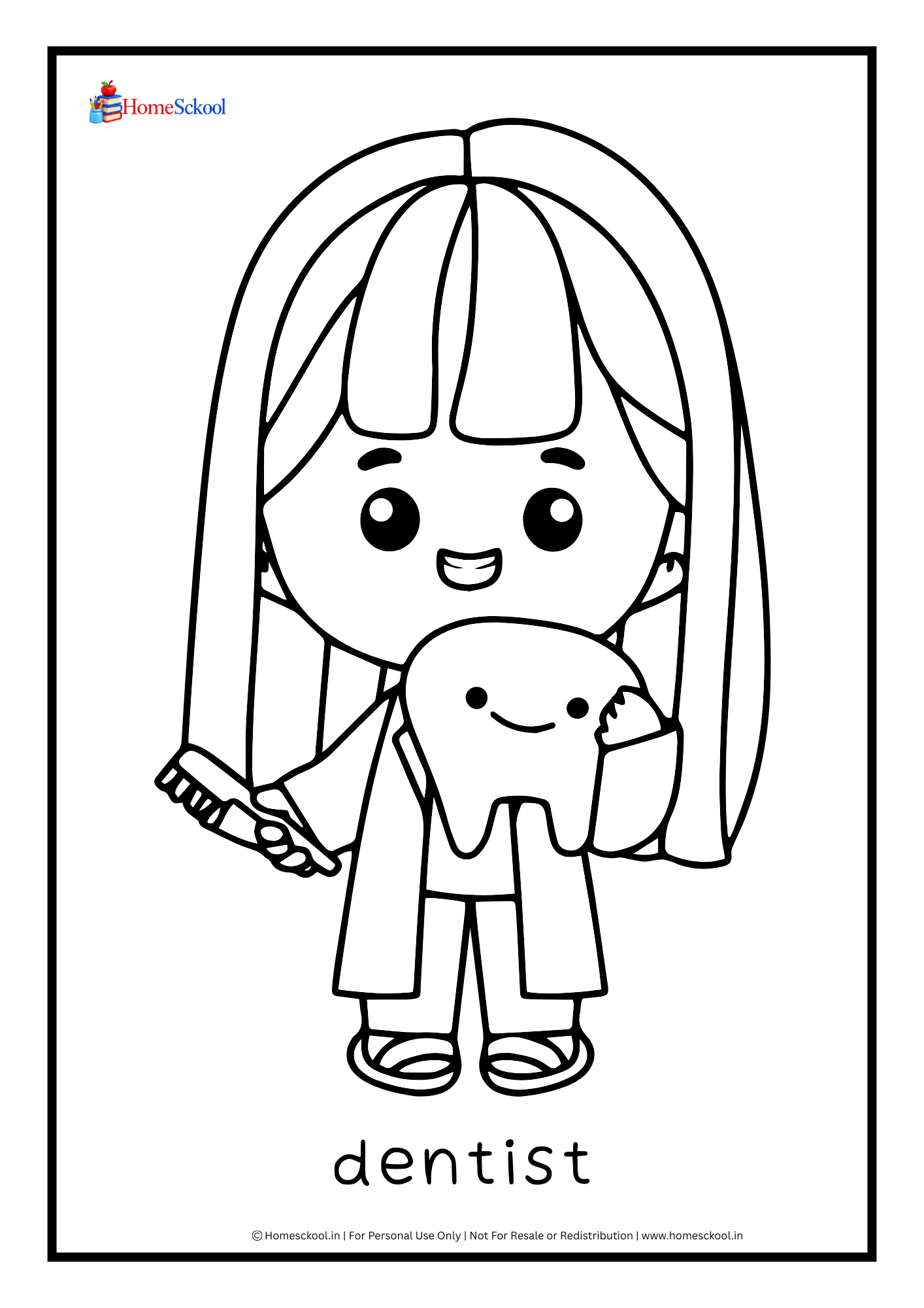Career Coloring Book for Kids (Printable PDF) - Image 3