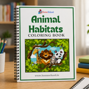 Animal Habitats Coloring Workbook (Printable PDF)