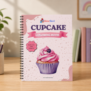 Birthday Cupcake Coloring Book (Printable PDF)