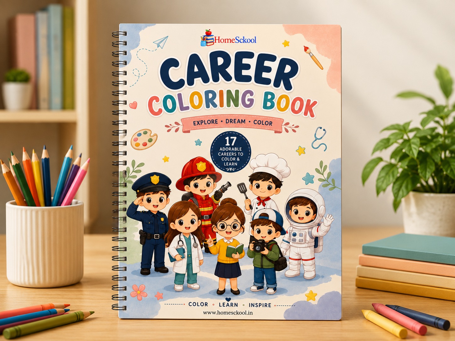 Career Coloring Book for Kids (Printable PDF)