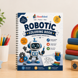 Robotic Coloring Book for Kids (Printable PDF)