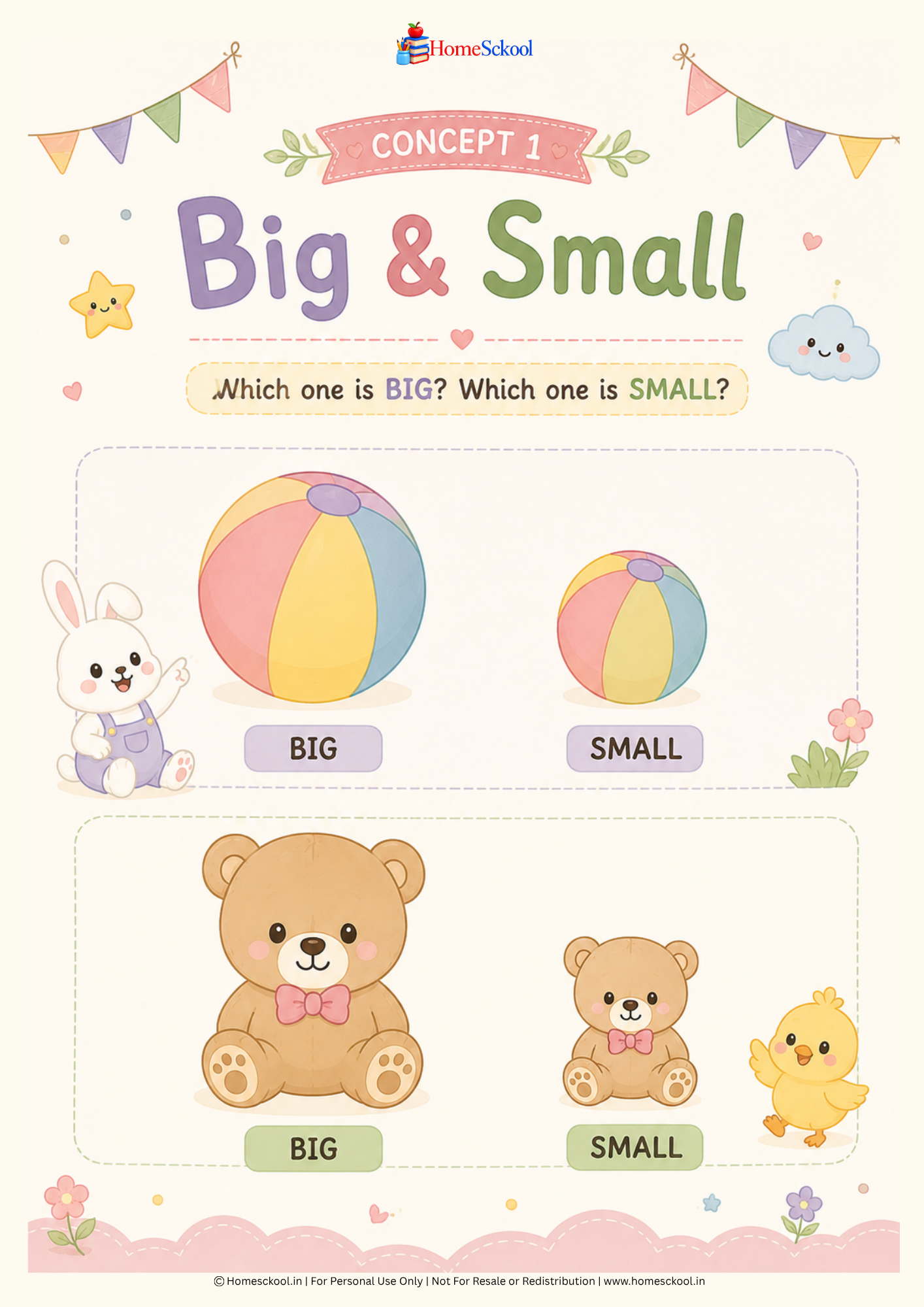 My First Basic Concepts Book – Preschool Learning Concepts Workbook (Printable PDF) - Image 2