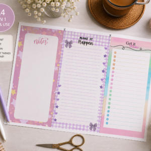 3-in-1 Colorful To-Do List Planner – Printable Daily Planner