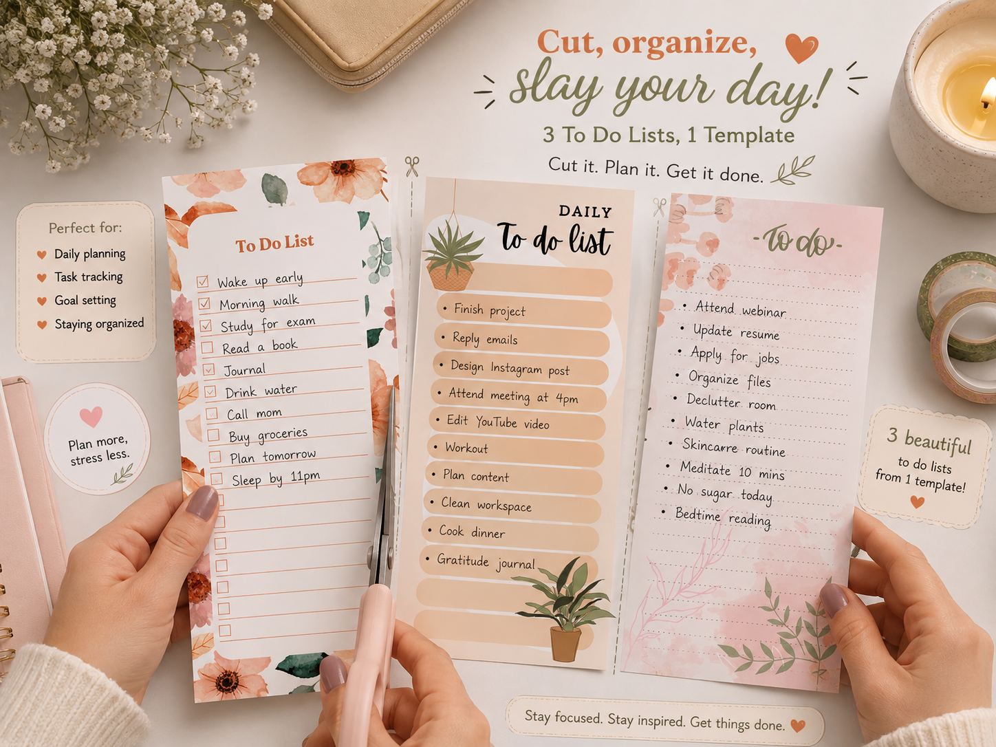 Daily To-Do List Planner – 3 Printable Templates - Image 2
