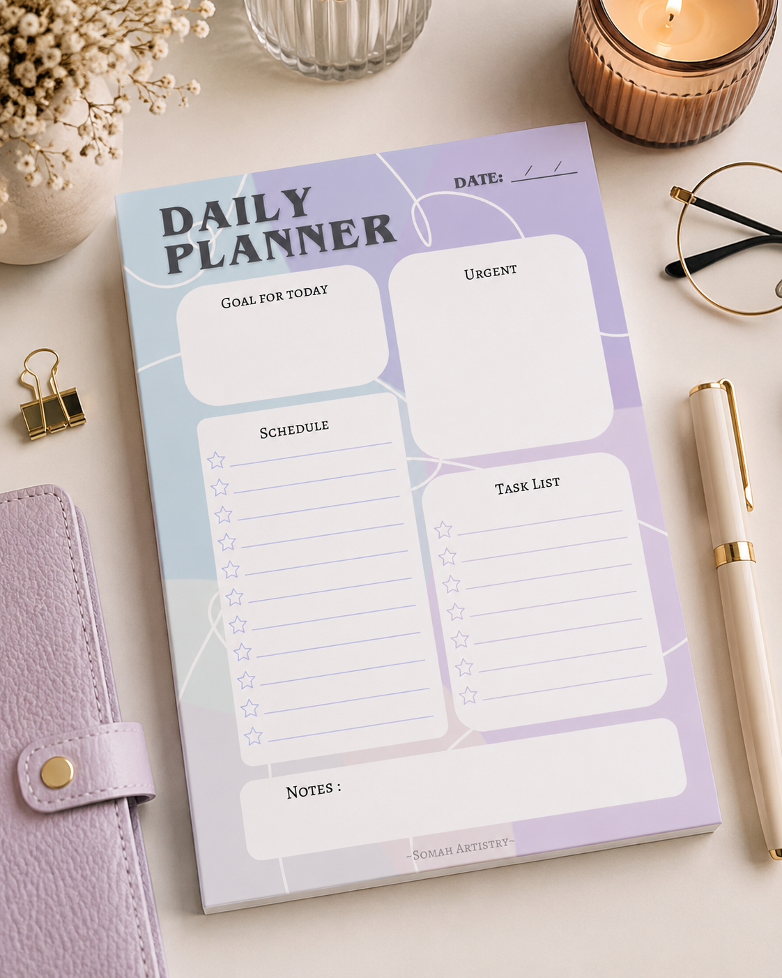 Classic Daily Planner – Printable A4 Productivity Planner - Image 3