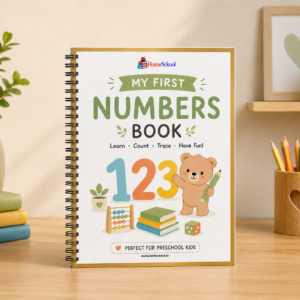 My First Numbers Book – Preschool Number Tracing & Counting Workbook (1–20 Printable PDF)