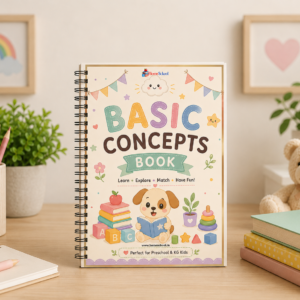 My First Basic Concepts Book – Preschool Learning Concepts Workbook (Printable PDF)