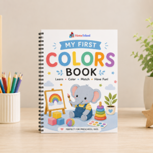 My First Colors Book – Preschool Color Recognition Workbook (Printable PDF)