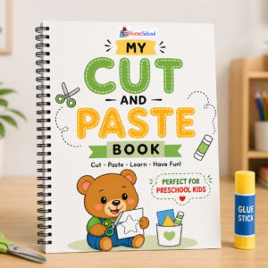 My Cut and Paste Preschool Scissor Skills Workbook (Printable PDF)
