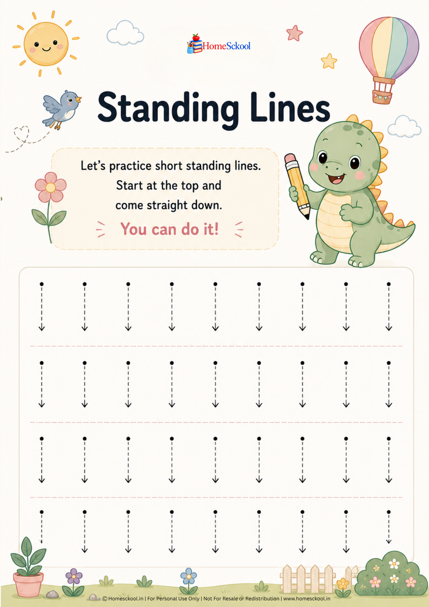Pre-Writing Skills – Preschool Line Tracing Workbook (Printable PDF) - Image 2