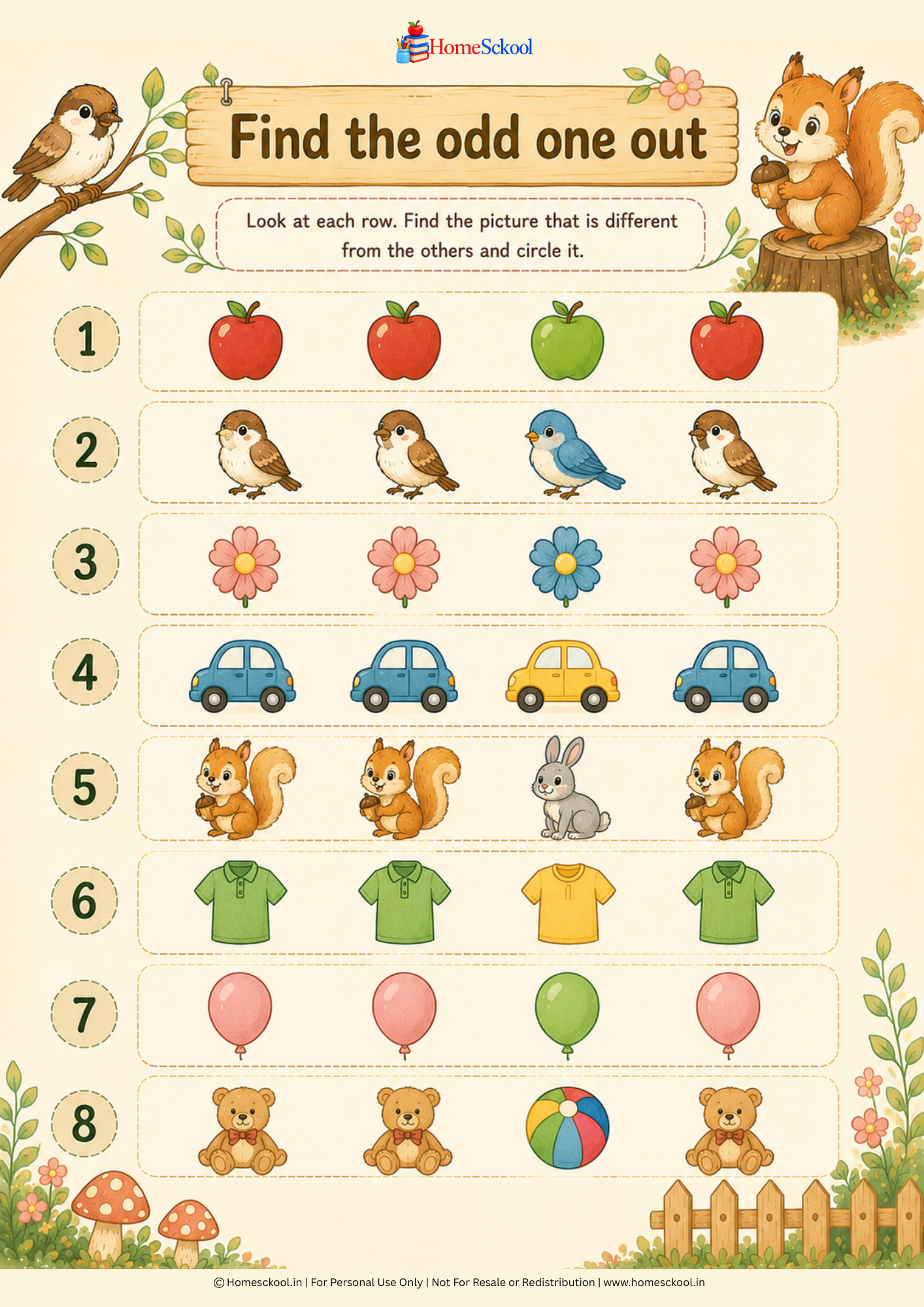 Fun Thinking Activities – Preschool Brain & Logic Workbook (Printable PDF) - Image 2