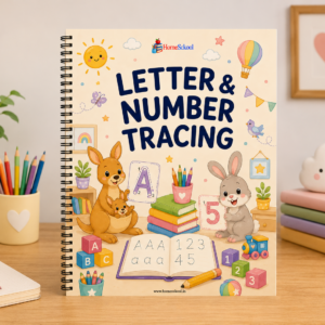 Letter & Number Tracing – Preschool Alphabet & Numbers Workbook (Printable PDF)