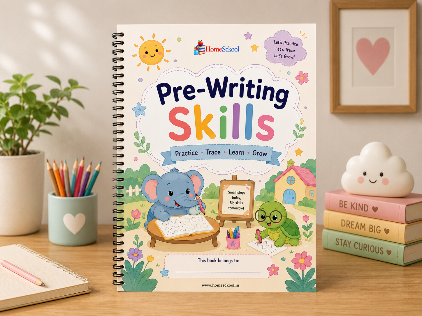 Pre-Writing Skills – Preschool Line Tracing Workbook (Printable PDF)